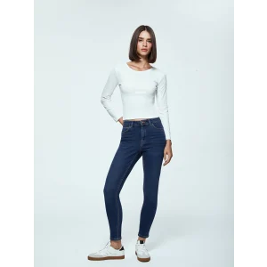 LCW Jeans Indigo Yüksek Bel Push Up Kadın Jean Pantolon