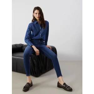 LCW Jeans Indigo Jüpiter Süper Skinny Fit Kadın Jean Pantolon