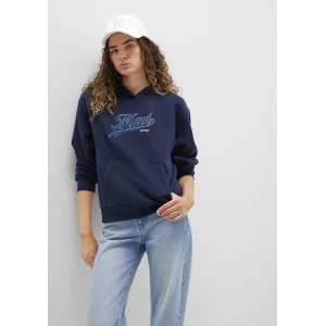 Mavi 1S10420-82318 Mavi Logo Baskılı Kapüşonlu Lacivert Sweatshirt
