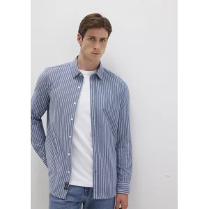 Mavi 0211404-91333 Çizgili Mavi Gömlek