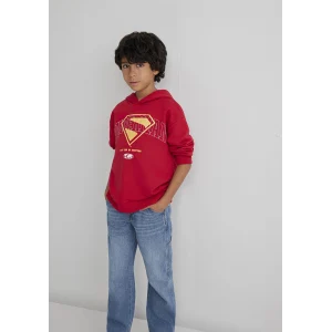 Mavi 6S10133-88016 Superman Baskılı Kırmızı Sweatshirt