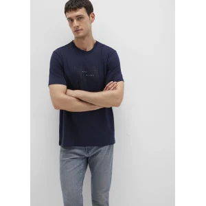 Mavi 0612866-86415 Mavi Black Baskılı Lacivert Tişört