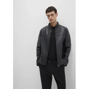 Mavi 0110634-71379 Dik Yaka Siyah Suni Deri Ceket