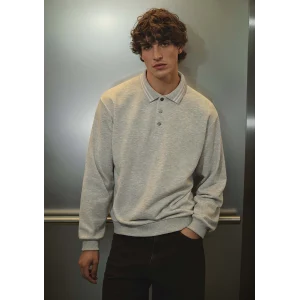 Mavi 0S10390-82498 Polo Yaka Gri Sweatshirt