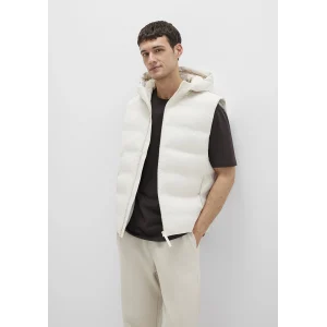 Mavi 0110619-70134 Kapüşonlu Ekru Şişme Yelek