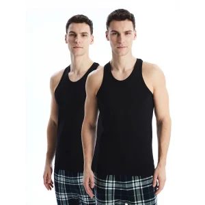 LC WAIKIKI Siyah U Yaka Penye Erkek Atlet 2li