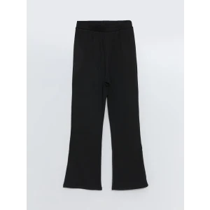 LCW Kids Siyah Beli Lastikli İspanyol Paça Kız Çocuk Tayt