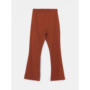 LCW Kids Kahverengi Beli Lastikli İspanyol Paça Kız Çocuk Tayt