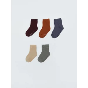 LCW Kids Yeşil Basic Erkek Çocuk Soket Çorap 5li