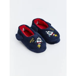 LCW STEPS Mavi Nakışlı Erkek Çocuk Ev Terliği