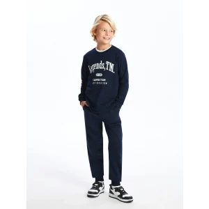 LCW Kids Lacivert Beli Lastikli Erkek Çocuk Jogger Eşofman Altı