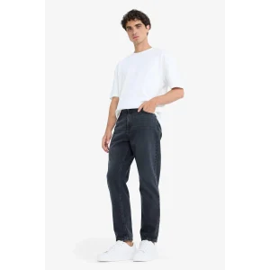 Defacto D8587AXNM40 Siyah %100 Pamuk 90s Slim Fit Dar Kalıp Yüksek Bel Dar Paça Jean Pantolon