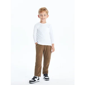 LCW Kids Kahverengi Beli Lastikli Erkek Çocuk Jogger Eşofman Alt