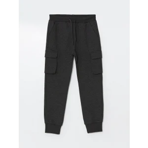 LCW Kids Antrasit Beli Lastikli Erkek Çocuk Kargo Eşofman Altı