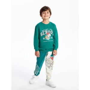 LCW Kids Yeşil Beli Lastikli Kalın Erkek Bebek Jogger Eşofman Alt