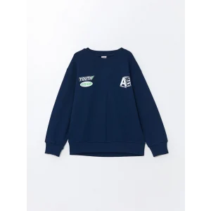LCW Kids Lacivert Rahat Kalıp Erkek Çocuk Sweatshirt