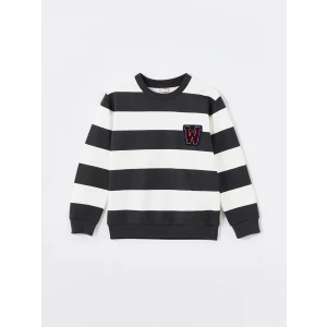 LCW Kids Gri Bisiklet Yaka Erkek Çocuk Sweatshirt