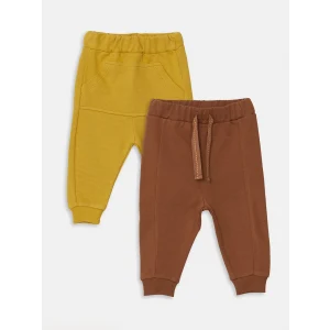 LCW baby Sari Beli Lastikli Basic Erkek Bebek Pantolon 2li