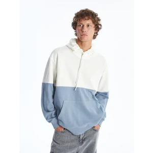 XSIDE Ekru Uzun Kollu Erkek Hoodie