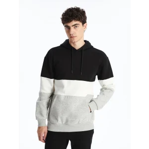 XSIDE Siyah Uzun Kollu Erkek Kalın Hoodie