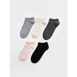 LCW DREAM Gri Kadın Düz Patik Çorap 5li