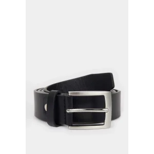 Defacto D3285 Siyah Erkek Suni Deri Jean Kemeri