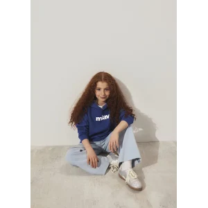 Mavi 6S10028-70722 Miav Baskılı Kapüşonlu Lacivert Çocuk Sweatshirt