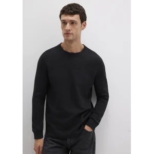 Mavi 0610106-900 Uzun Kollu Dokulu Siyah Basic Tişört