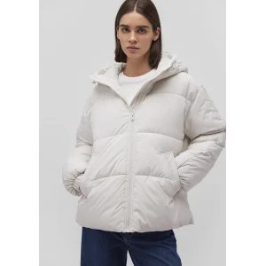 Mavi 1110199-83746 Kapüşonlu Beyaz Şişme Mont