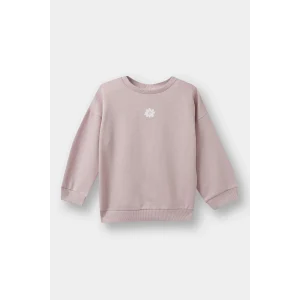 Defacto E8351A5PR345 Pembe Kız Bebek Bisiklet Yaka Çiçekli Sweatshirt