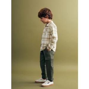 LCW Kids Haki Beli Lastikli Erkek Çocuk Kargo Jogger Pantolon