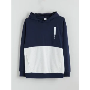 LCW Kids Lacivert Kapüşonlu Erkek Çocuk Sweatshirt