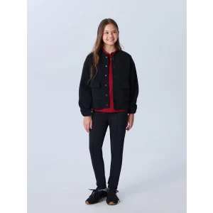 LCW Kids Siyah Beli Lastikli Kız Çocuk Uzun Tayt