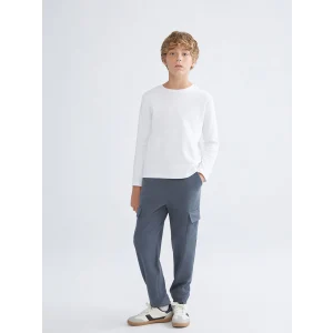 LCW Kids Gri Beli Lastikli Erkek Çocuk Kargo Eşofman Altı