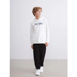 LCW Kids Ekru Kapüşonlu Erkek Çocuk Eşofman Takım