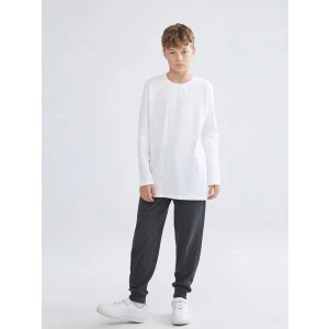 LCW Kids Antrasit Beli Lastikli Erkek Çocuk Jogger Eşofman Altı