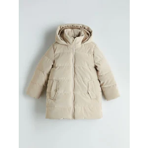 LCW Kids Bej Kapüşonlu Kız Çocuk Mont