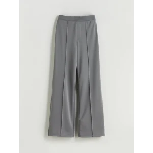 LCW Kids Gri Beli Lastikli Wideleg Kız Çocuk Pantolon