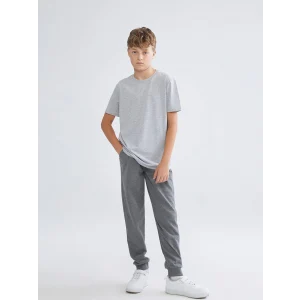 LCW Kids Antrasit Beli Lastikli Erkek Çocuk Jogger Eşofman Altı