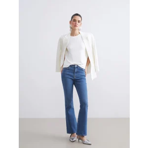 LCW Jeans Indigo Flare Kadın Jean Pantolon