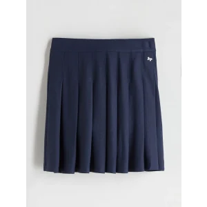 LCW Kids Lacivert Pileli Kız Çocuk Etek