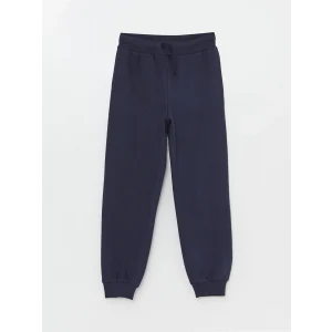 LCW Kids Lacivert Beli Lastikli Kız Çocuk Jogger Eşofman Altı