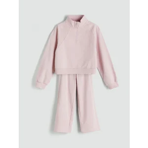 LCW Kids Pembe Dik Yaka Kız Çocuk Eşofman Takım