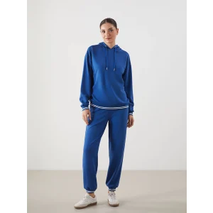 LCWAIKIKI Classic Mavi Beli Lastikli Kadın Jogger Eşofman Altı