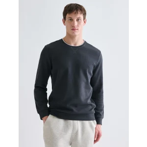 LCWAIKIKI Classic Antrasit Bisiklet Yaka Uzun Kollu Erkek Sweatshirt