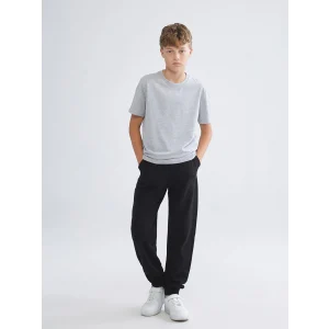 LCW Kids Siyah Beli Lastikli Erkek Çocuk Jogger Eşofman Altı