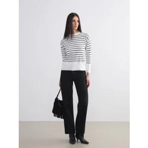 LCW Jeans Siyah Wideleg Kadın Jean Pantolon