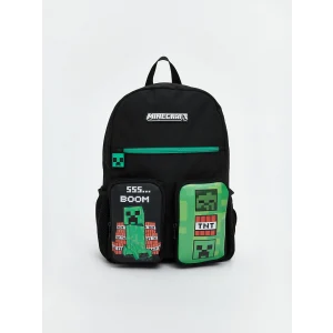 LCW ACCESSORIES Siyah Minecraft Baskılı Erkek Çocuk Sırt Çantası