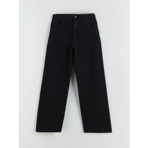 LCW Jeans Siyah Baggy Fit Kadın Jean Pantolon