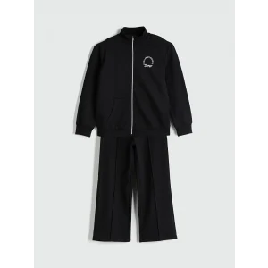 LCW Kids Siyah Dik Yaka Kız Çocuk Eşofman Takım